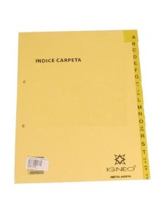 Indice Carpeta Oficio Igneo