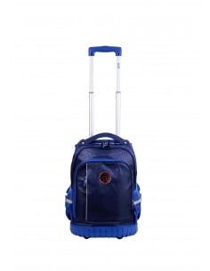 Mochila Elf Carro Texturada Azul 2 Divisiones 6453b