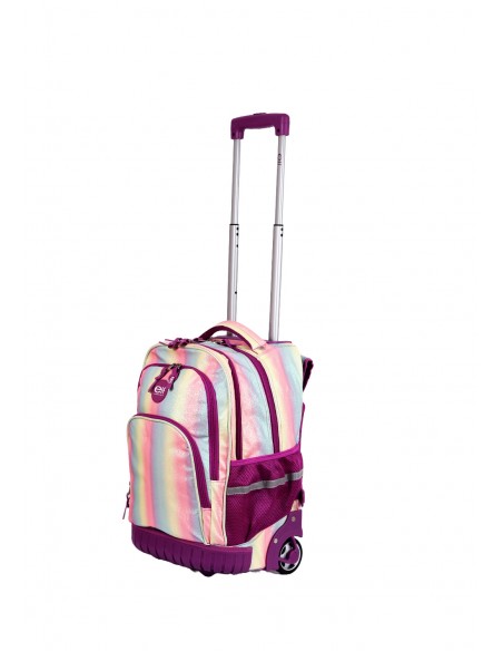 Mochila Elf Carro Glitter Arcoiris 6452a