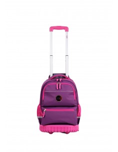 Mochila Elf Carro Engomada Violeta 6447a