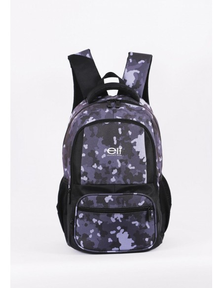 Mochila Elf Espalda Camuflada Azul 3657b