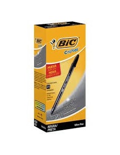 Boligrafo Bic Cristal Ultra Fino 0,7 Mm Negro
