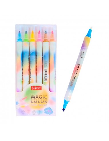 Marcador Colours X 6 Magico 26052