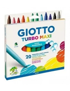 Marcador Giotto Turbo Maxi X 20 Colores