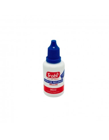 Tinta Trabi Sello Gotero Azul 30 Cc