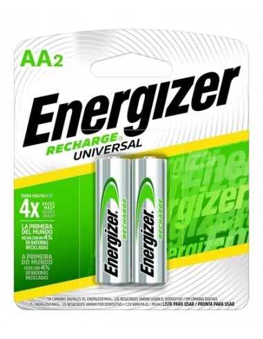 Pila Recargable Energizer Aa X 2 Unid