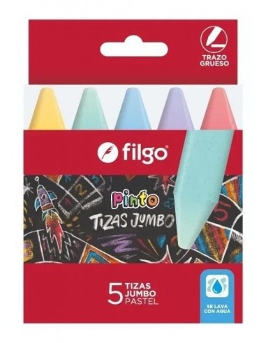 Chkj-e5-pas Filgo Tizas Jumbo Pinto Pastel