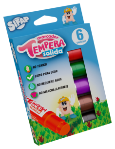 Tempera Sifap Solida Clasica X 6