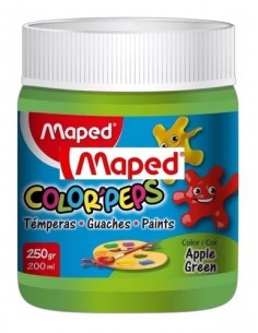 Tempera Maped Pote 250 Gr Verde Manzana