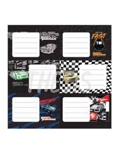 Etiqueta Mooving 1301140 Rapido Y Furioso