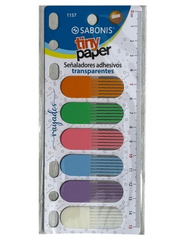Señaladores Notas Adhesivas Sabonis Rayados 1157