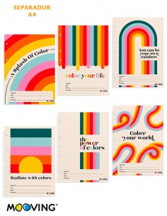 Separadores Mooving A4 Rainbow 1102251