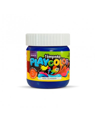 Tempera Playcolor Pote 250 Gr Azul Ultramar
