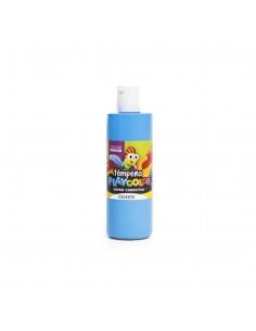 Tempera Playcolor Pote 250 Gr Celeste Pastel
