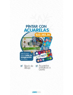 Kit Pintar Con Acuarelas