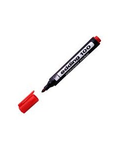 Marcador Edding Permanente E100 Rojo