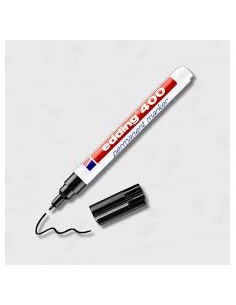 Marcador Edding E400 Permanente Fino Negro