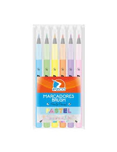 Marcador Ezco Brush Pastel X 6