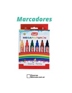 Marcador Trabi Megapinturon X 6 Surtido