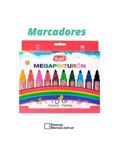 Marcador Trabi Megapinturon X 10 Surtido