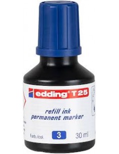 Tinta Edding T25n Marcador Permanente Azul Goteo