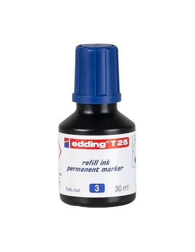 Tinta Edding T25n Marcador Permanente Azul Goteo