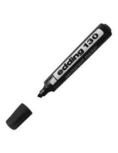Marcador Edding E130 Permanente Negro Punta Biselada