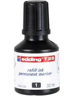 Tinta Edding T25n Marcador Permanente Negro Goteo