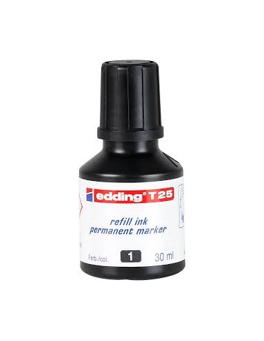 Tinta Edding T25n Marcador Permanente Negro Goteo