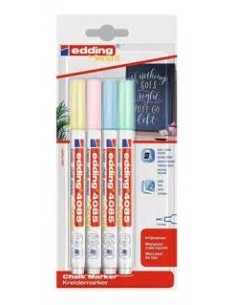 Marcador Edding Pastel Tiza Liquida E4085/4p X 4
