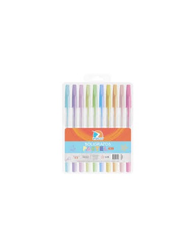Boligrafo Ezco Mesh Pastel X 10
