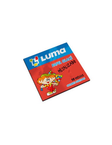 Papel Glase Luma Metalizado 10x10 X 10hjs