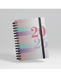 Agenda Fem Libremas 2026 Diaria Franjas Pastel Fem