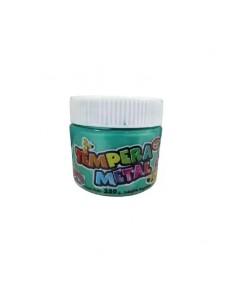 Tempera Señorita Metalizada 250 Gr Verde Metal