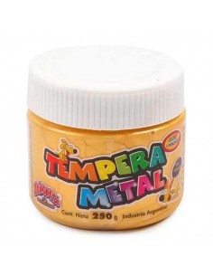 Tempera Señorita Metalizada 250 Gr Dorado