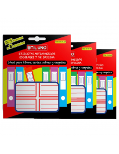 Rotulos Util Uno Et-01az Plancha De 8
