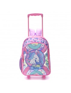 Mochila Meresman Con Carro Unicornio 18" 02104853