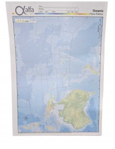 Mapa Oceania Fisico Politico N3 Alfa