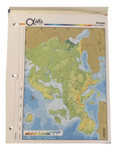 Mapa Europa Fisico Politico N3 Alfa