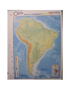Mapa America Del Sur Fisico Politico N3 Alfa