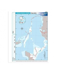 Mapa America Central Politico N5 Alfa