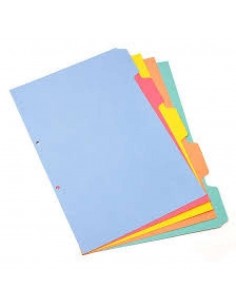 Separadores Lama Color 5 Posiciones A4 150 Micrones...