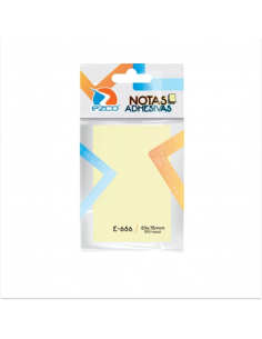 Notas Adhesivas Ezco E-656 / 50 X 75 Mm Amarillo