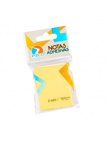 Notas Adhesivas Ezco E-653 / 38 X 50 Mm Amarillo