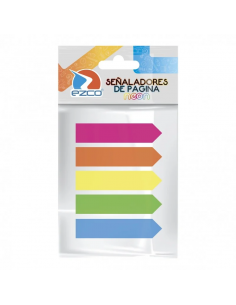 Señaladores Notas Adhesivas Ezco Neon / 12 X 44 Mm X 5...