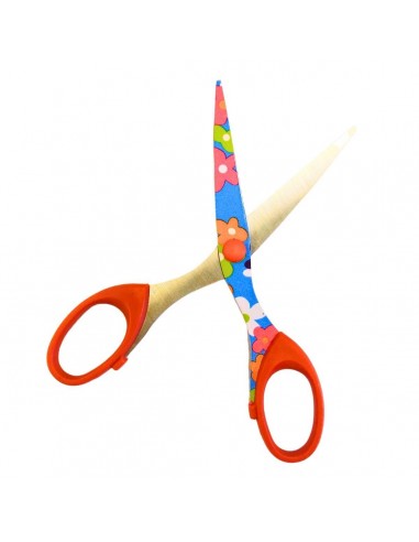 Tijera Colours Estampada Flores En Blister 25356